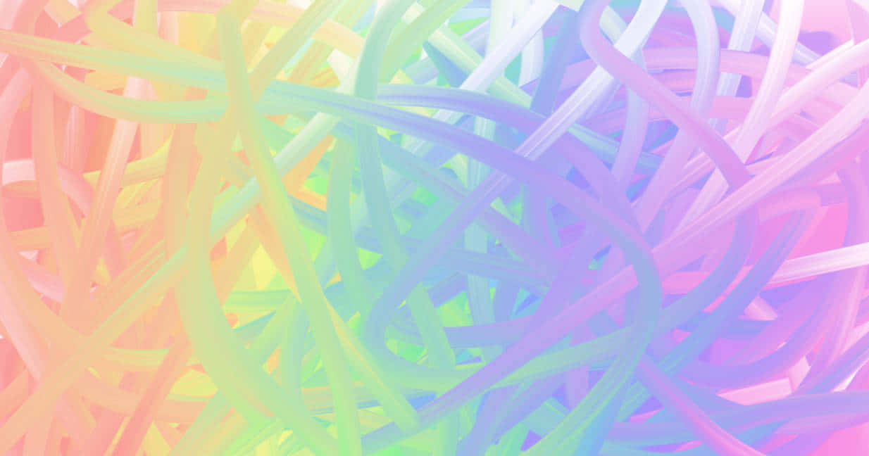 Abstract Rainbow Twirl Background Wallpaper
