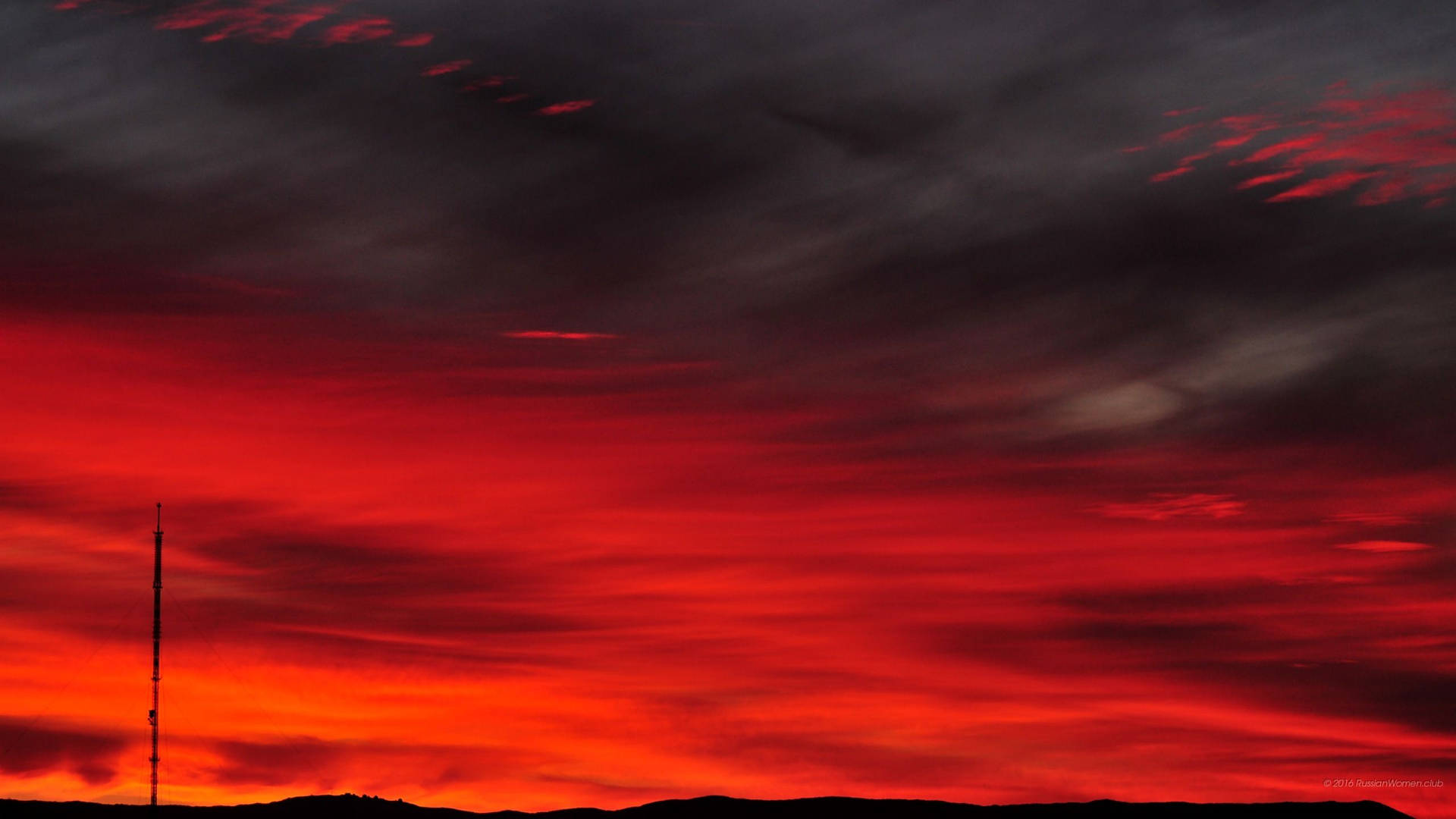 Abstract Red Aesthetic Sky