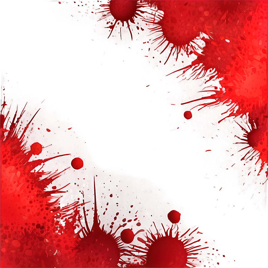 Abstract Red Blob Splatter Png 06262024 PNG