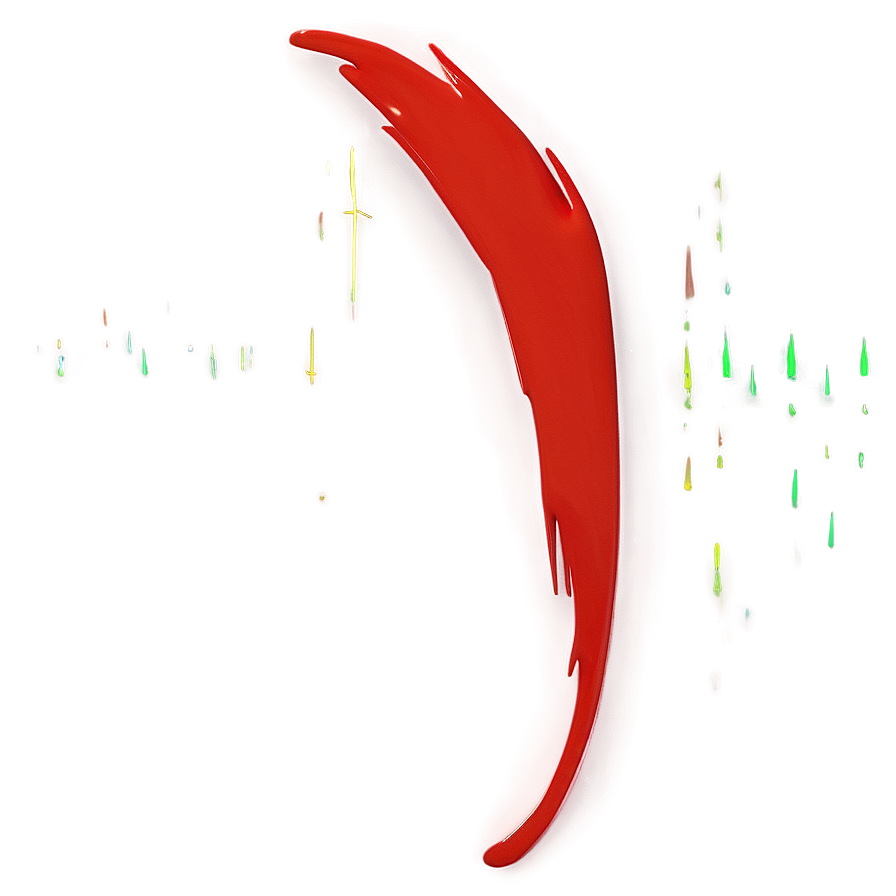 Abstract Red Brush Mark Png Epy PNG