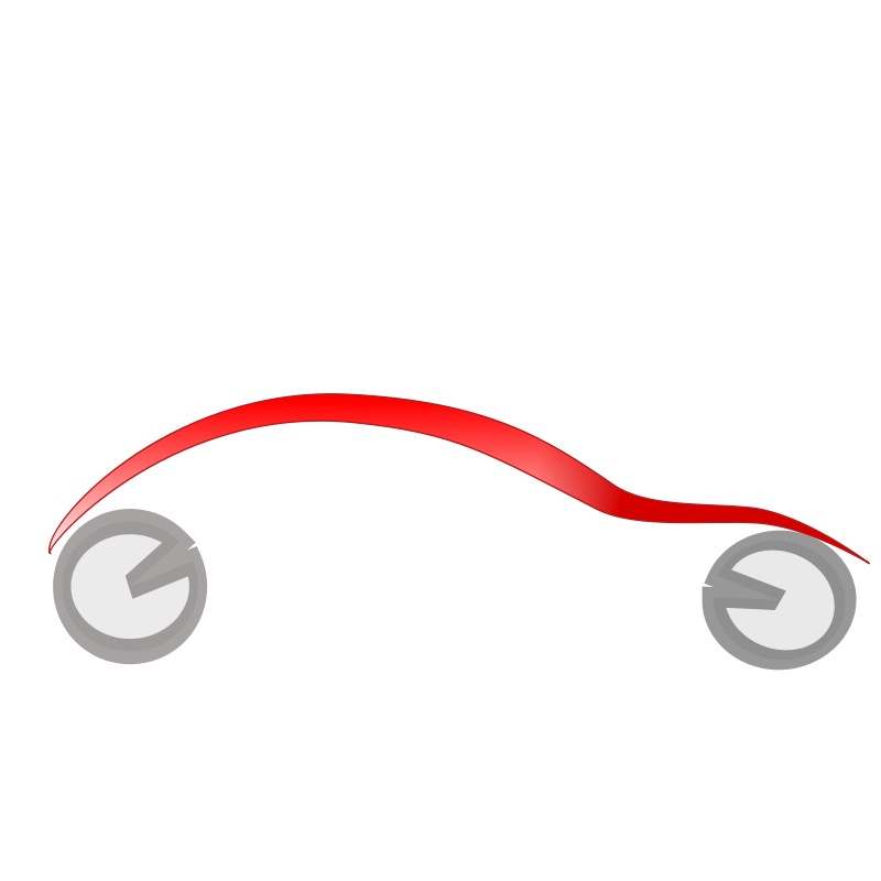 Abstract Red Car Silhouette PNG