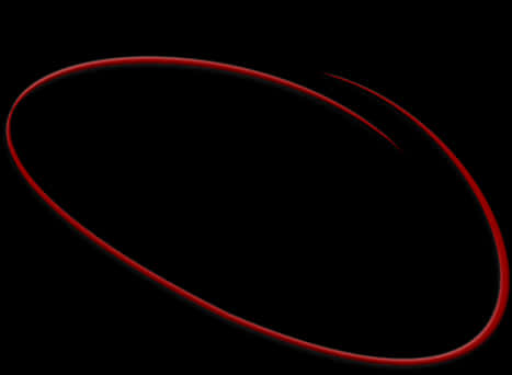 Abstract Red Circleon Black Background PNG