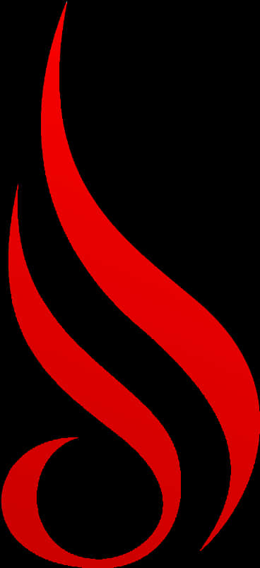 Abstract Red Flame Graphic PNG