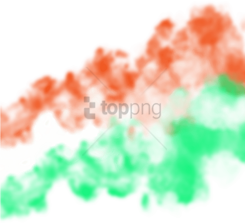 Abstract Red Green Smoke Design PNG