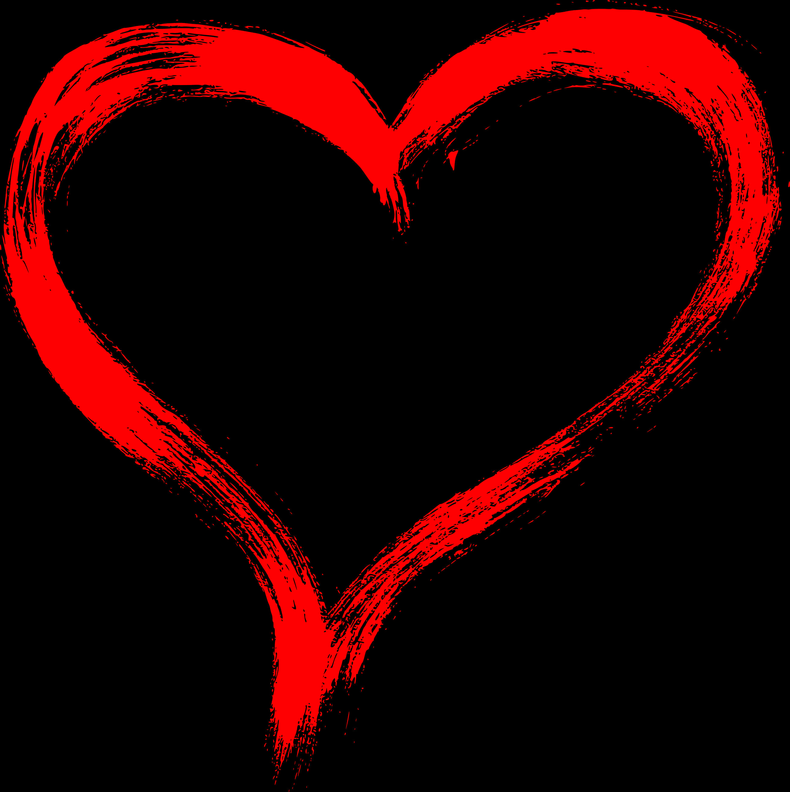 Abstract Red Hearton Black Background.jpg PNG