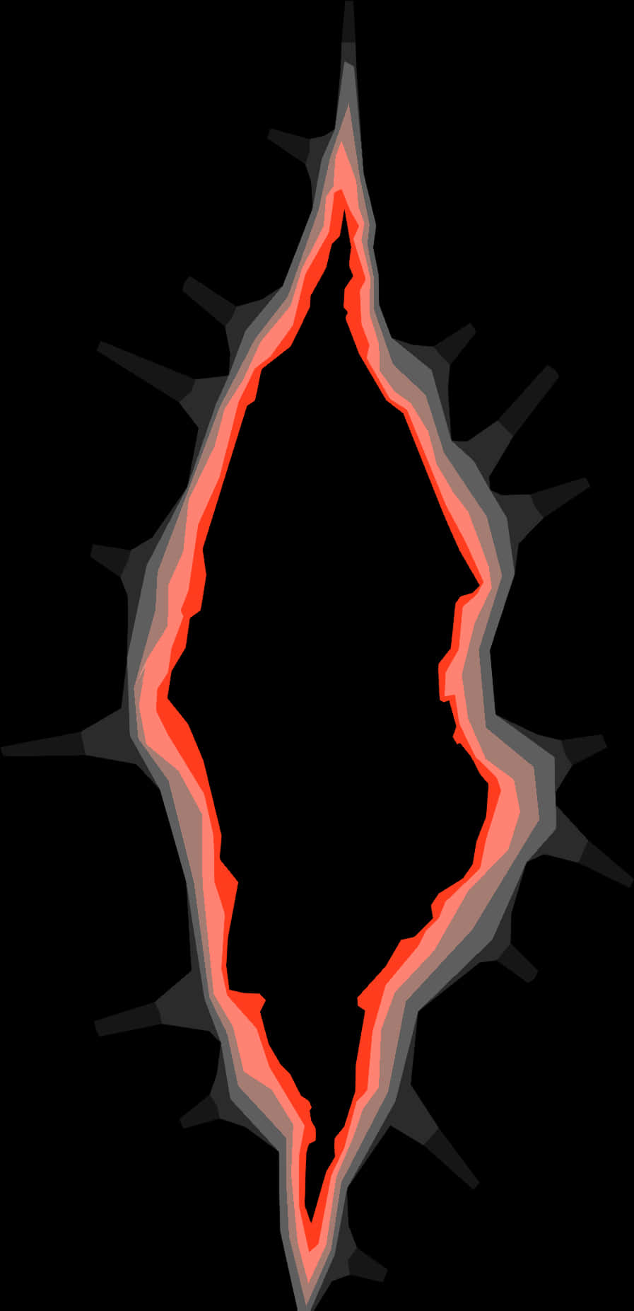 Abstract Red Outline Portal PNG