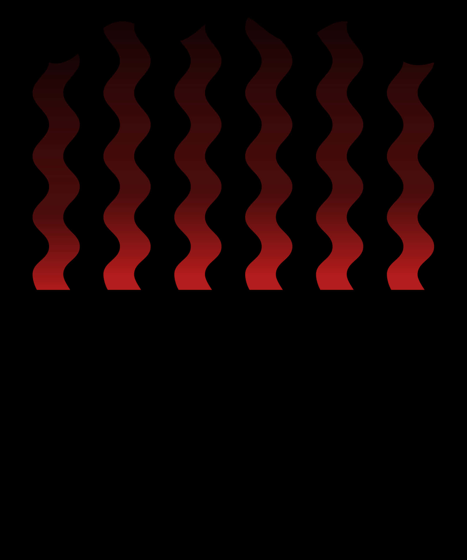 Abstract Red Ribbon Waves PNG