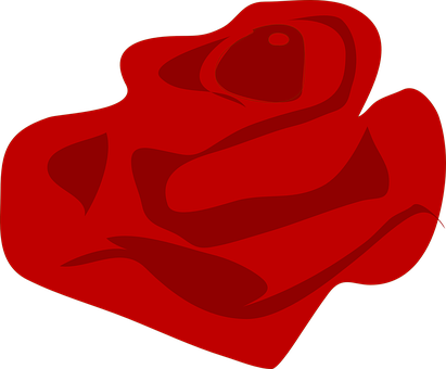 Abstract Red Rose Graphic PNG