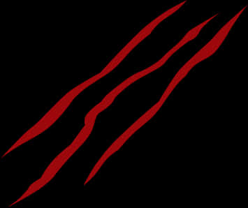 Abstract Red Scar Design PNG