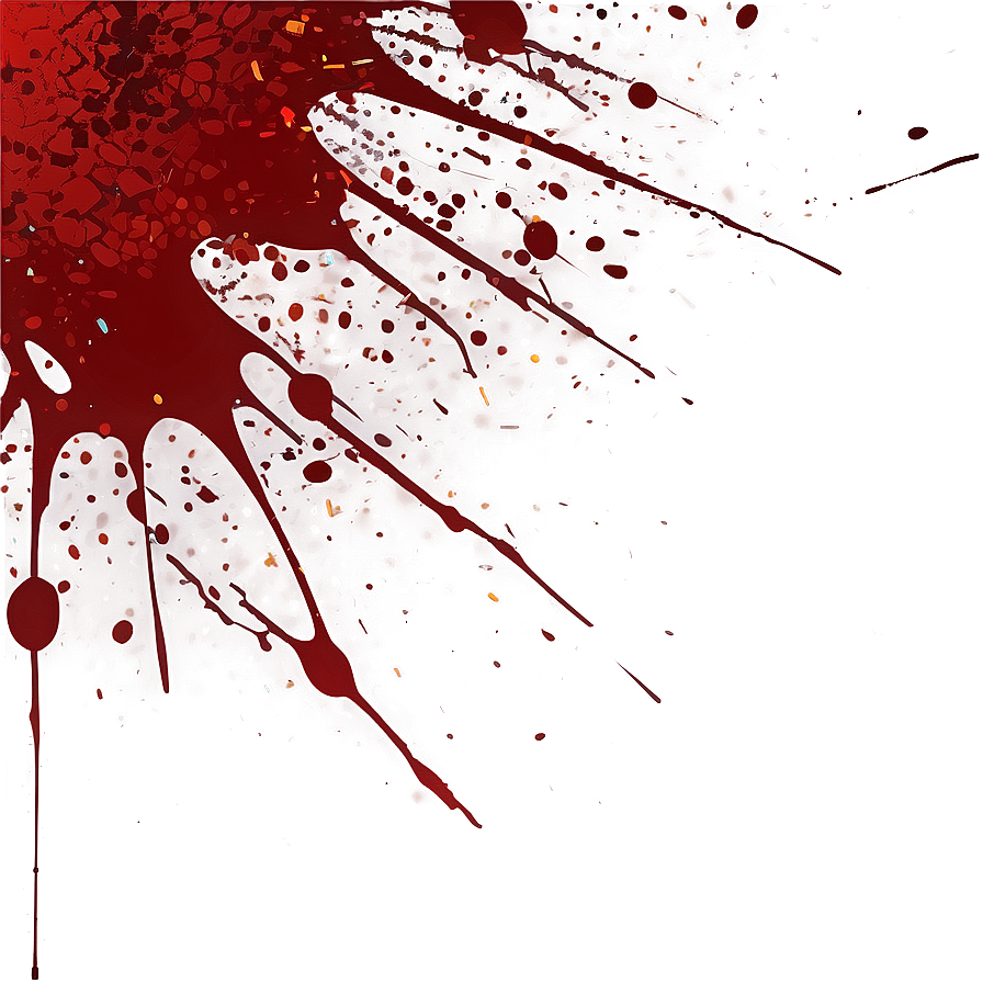 Abstract Red Splatter Design Png 06132024 PNG