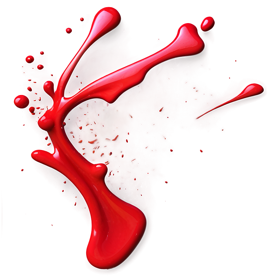 Abstract Red Splatter Splash Png 06132024 PNG