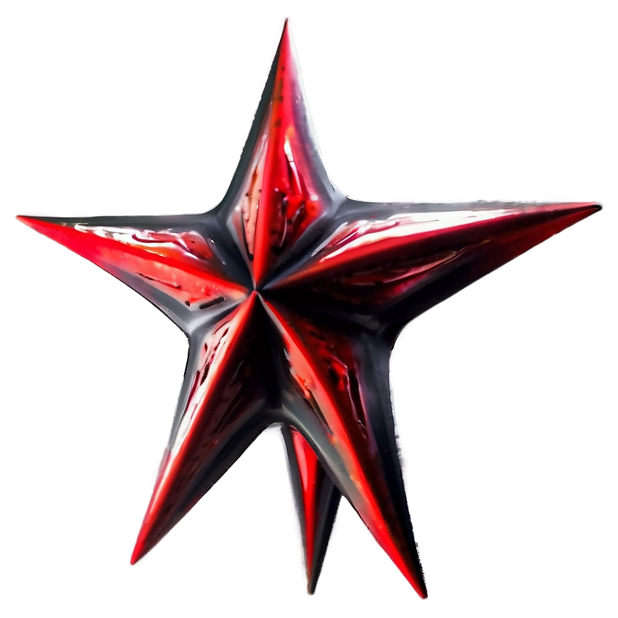 Abstract Red Star Png 05232024 PNG