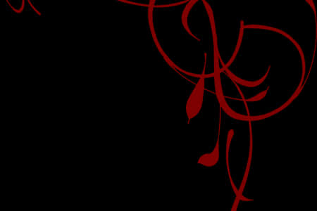 Abstract Red Swirlson Black Background PNG