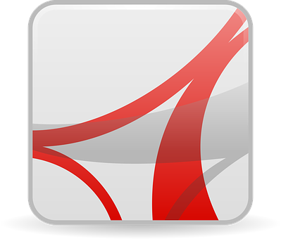 Abstract Red Swoosh Icon PNG