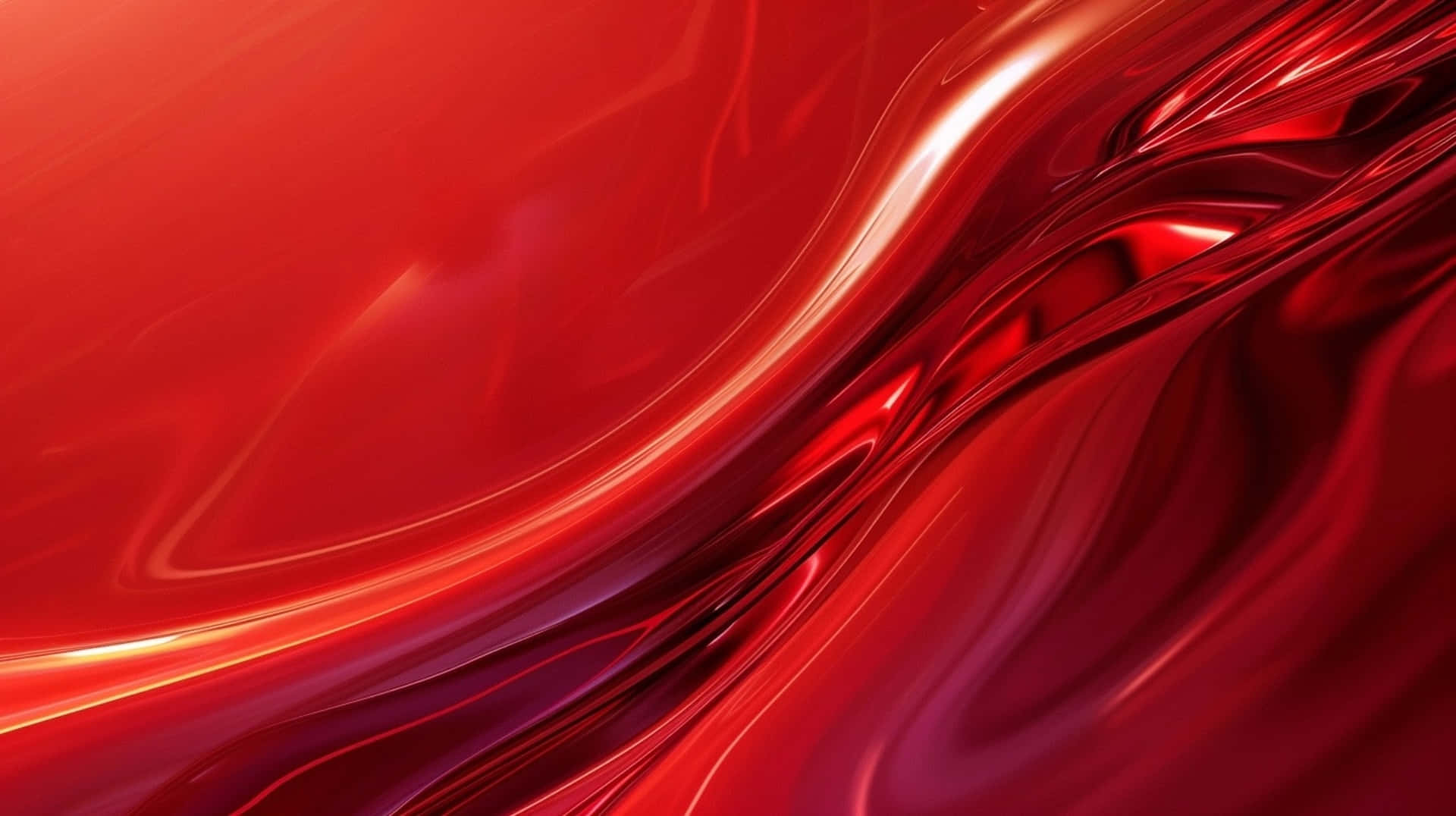 Abstract Red Wave Design Wallpaper