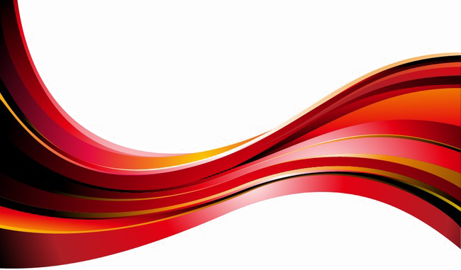 Abstract Red Wave Design PNG