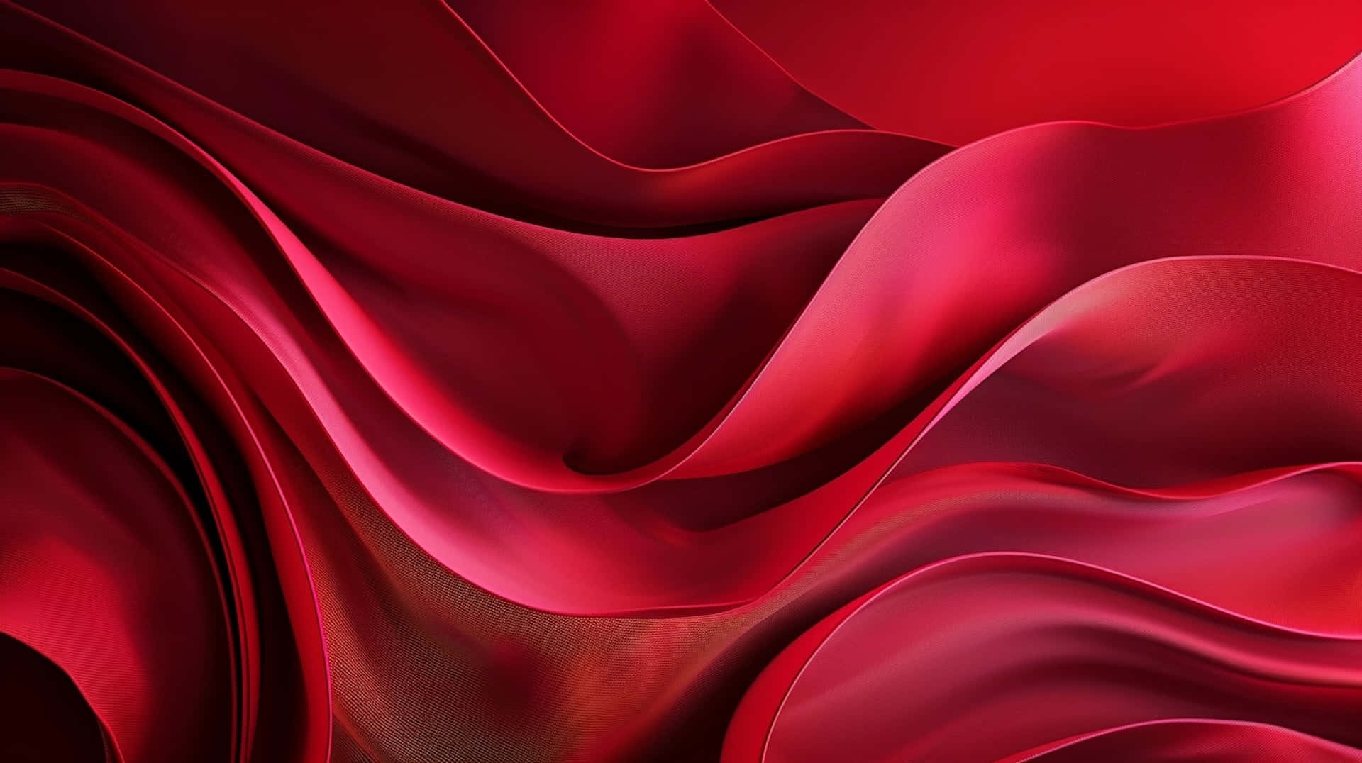 Abstract Red Waves Background Wallpaper