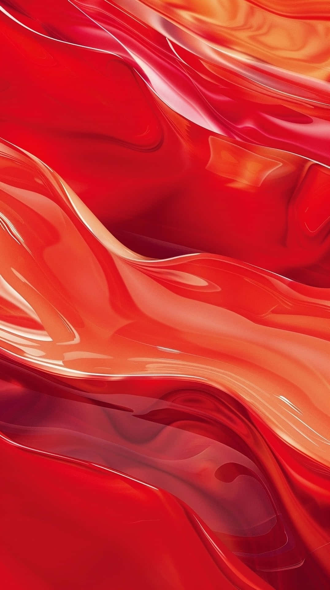 Abstract Red Waves Texture Wallpaper