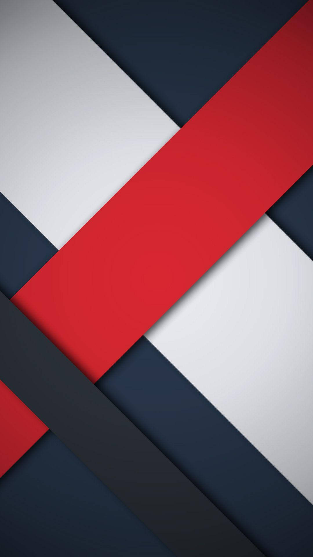 Abstract Red, White, And Blue Material Wallpaper