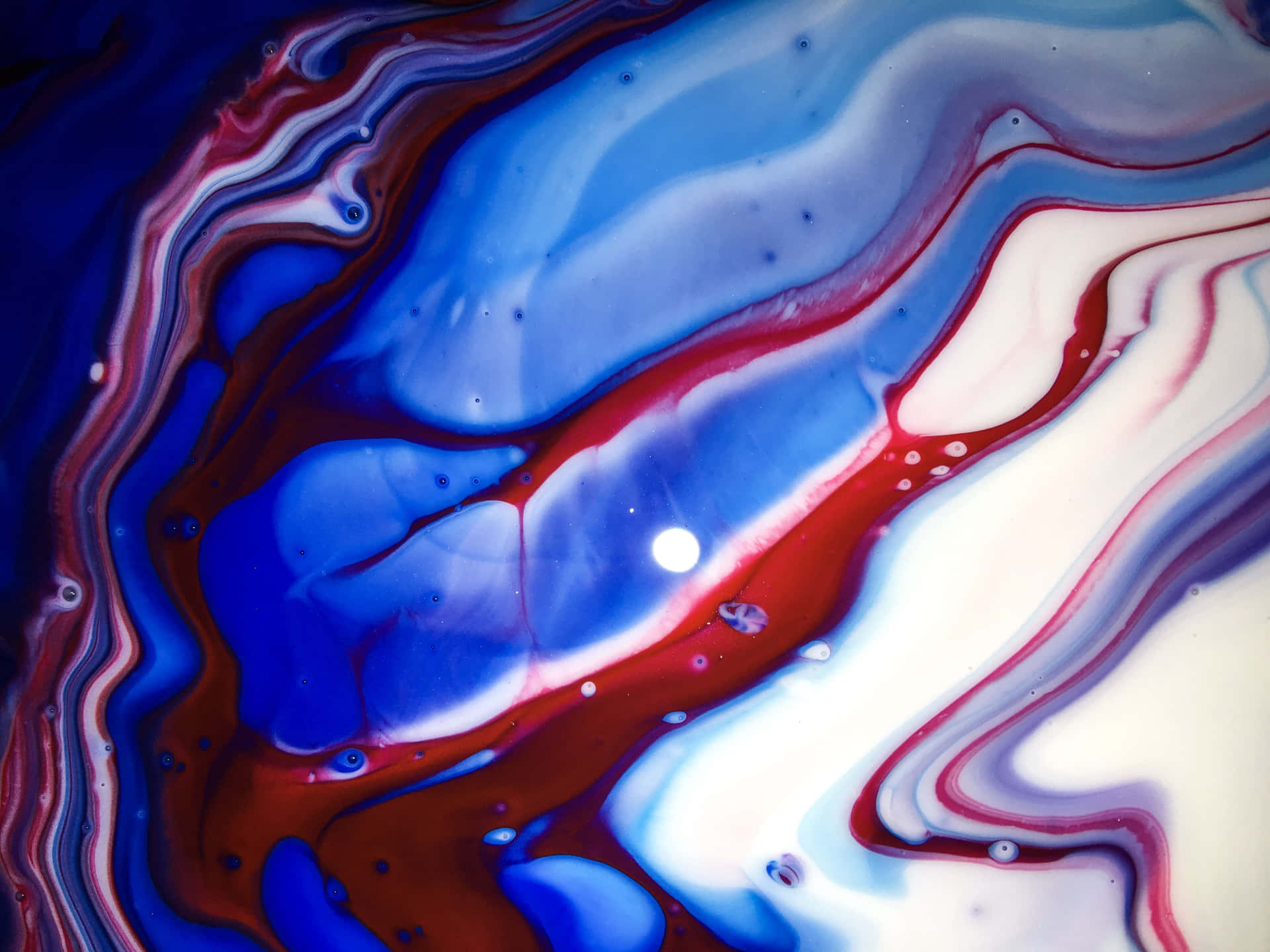 Abstract Red White Blue Art Wallpaper