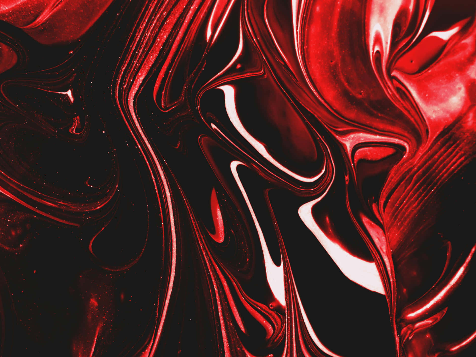 Abstract Redand Black Textured Paint Wallpaper