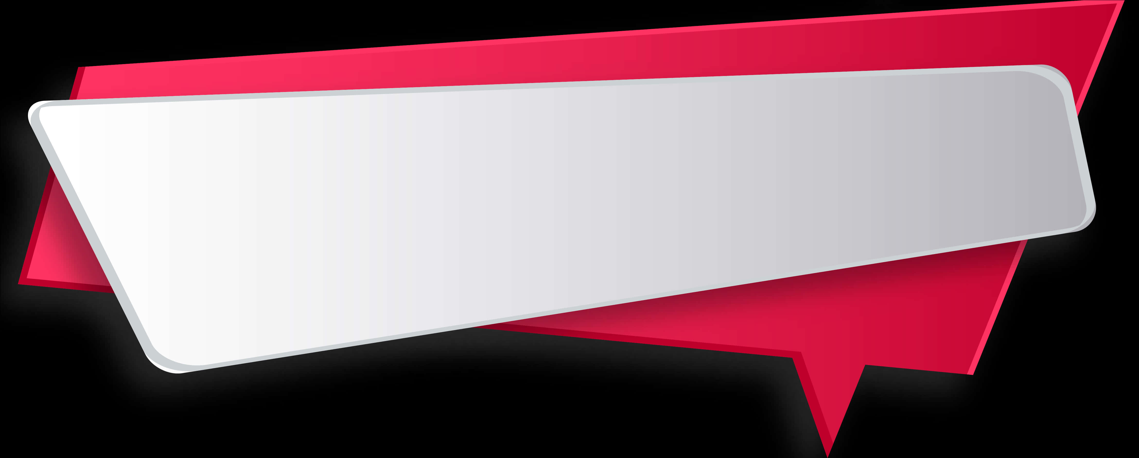 Abstract Redand White Banner Design PNG