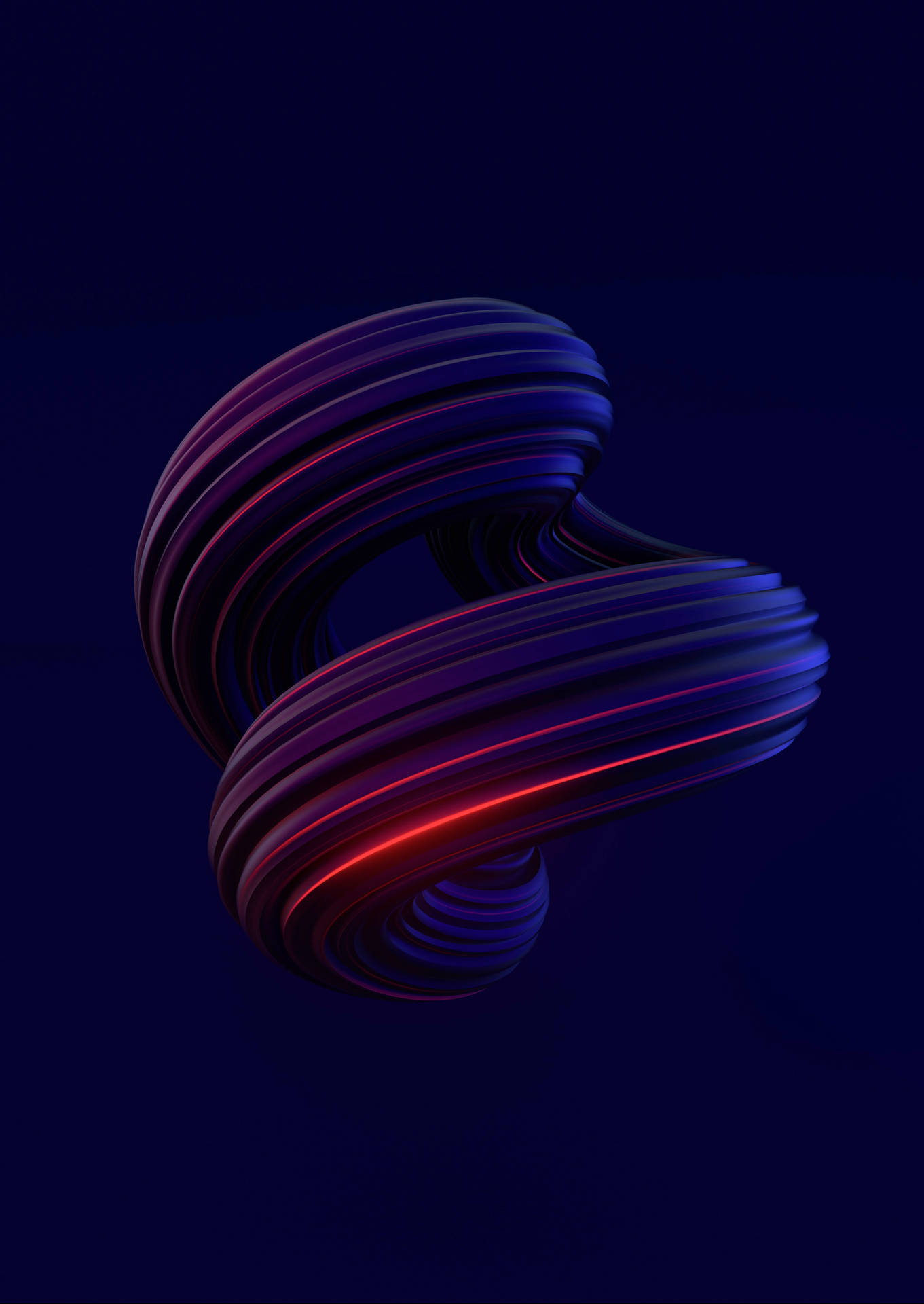 Abstract Render In A Loop Mobile 3d Picture