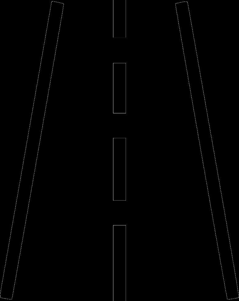 Abstract Roadway Black Background PNG