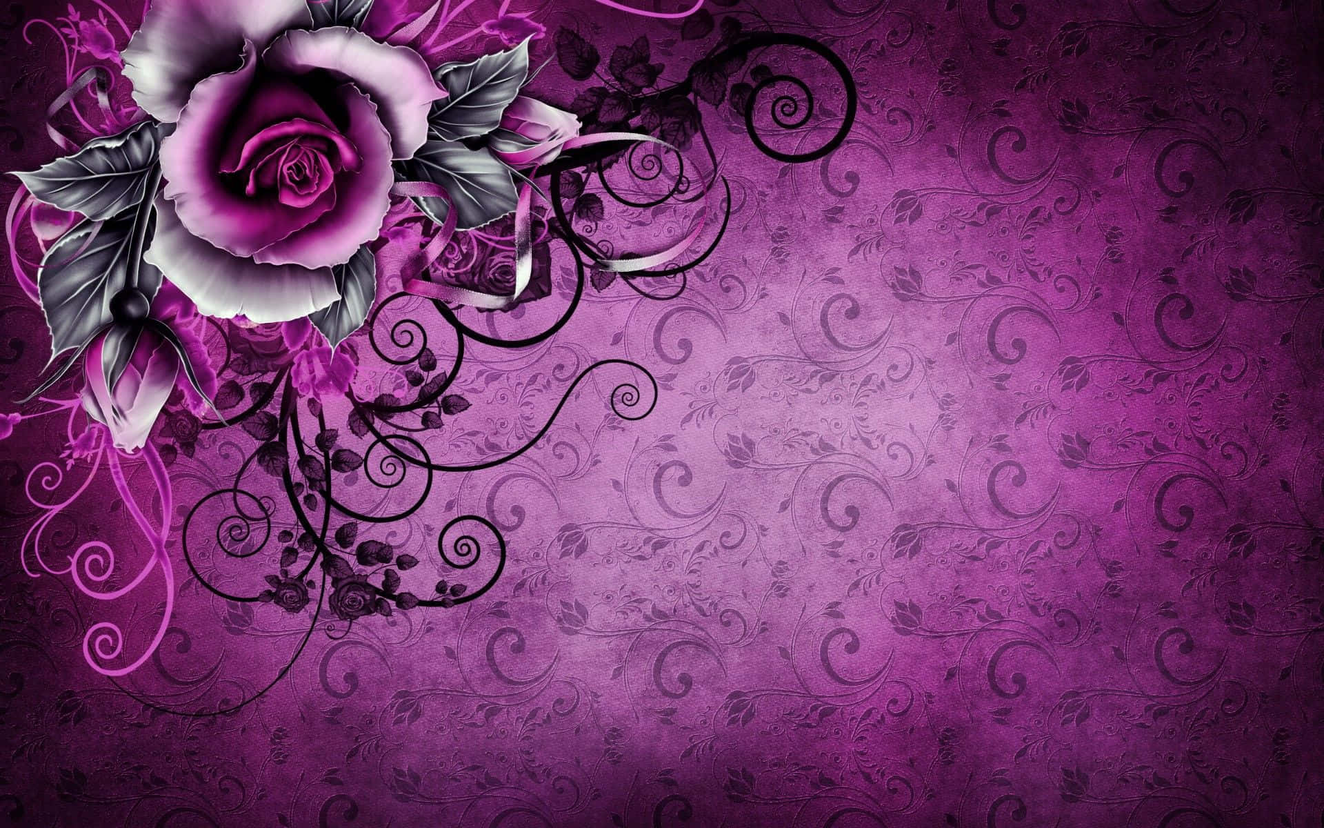 Enchanting Abstract Rose Wallpaper