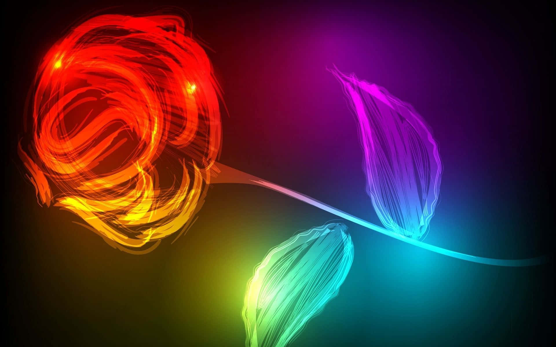 Vibrant Abstract Rose Wallpaper