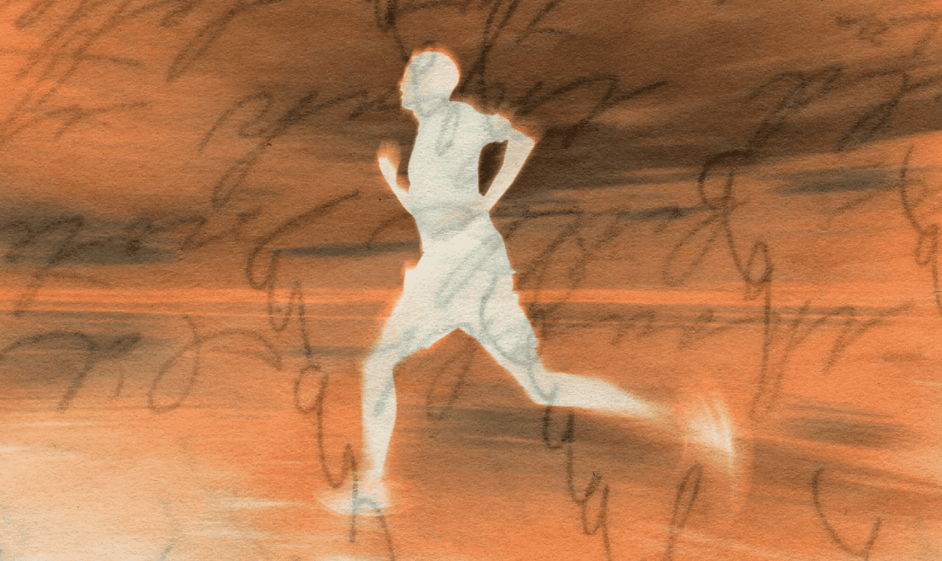 Abstract Runner Silhouette