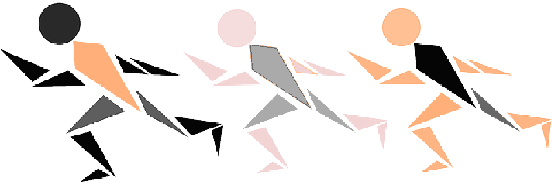 Abstract Runners Silhouette PNG