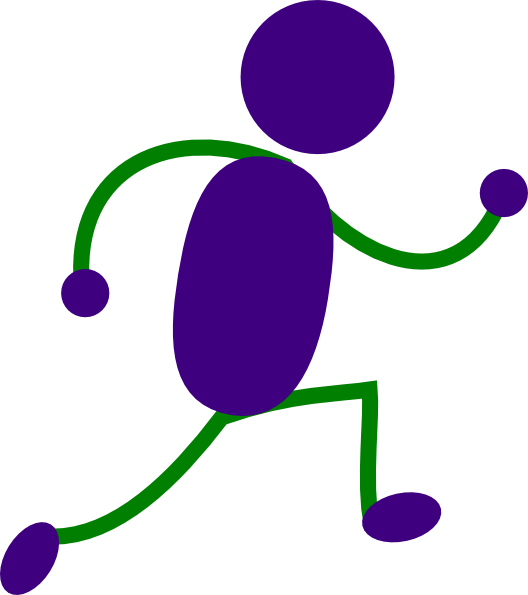Abstract Running Figure Graphic PNG