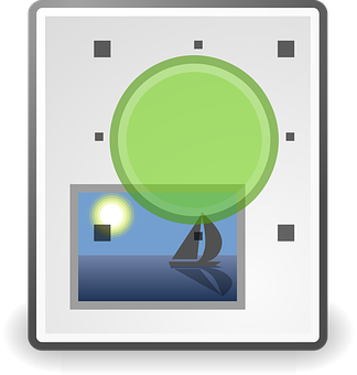 Abstract Sailing Under Green Sphere PNG