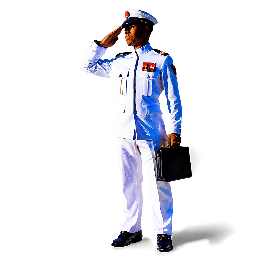 Abstract Saluting Figure Png 06242024 PNG