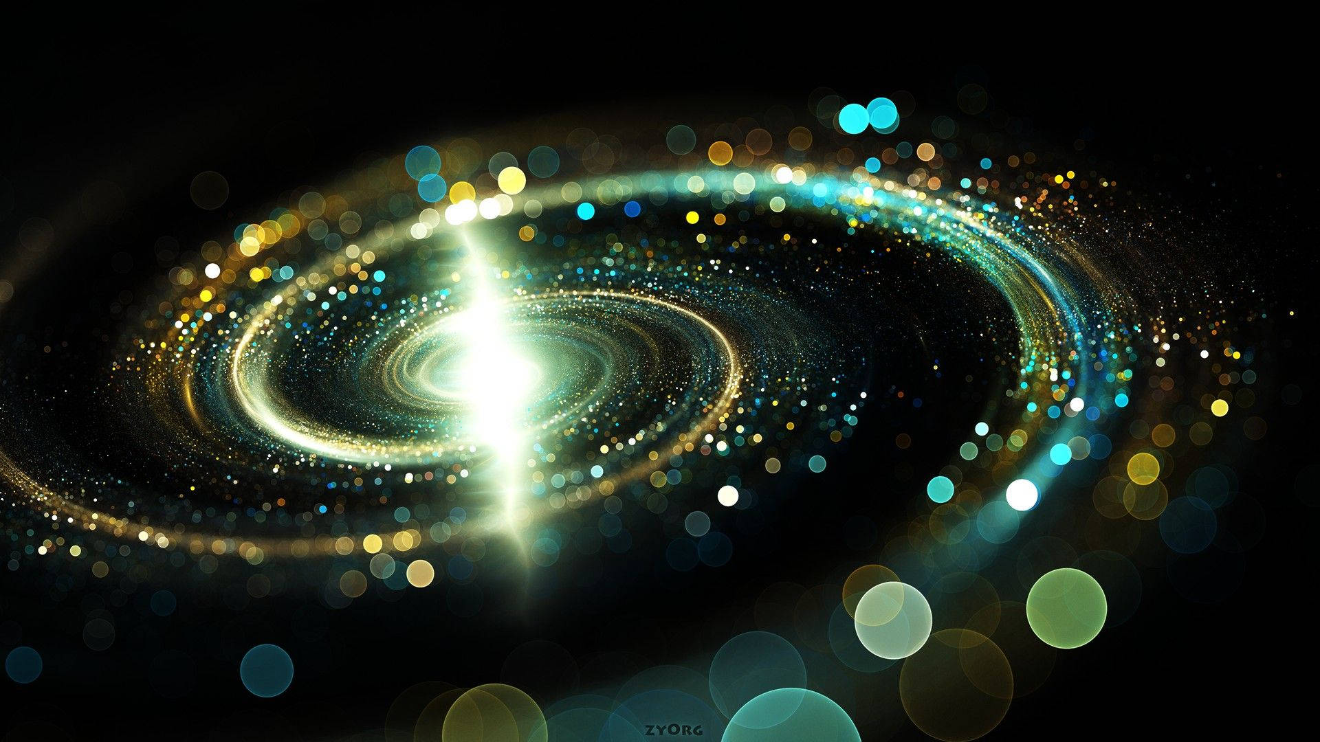 A Spiral Galaxy Exploring the Universe of Science Wallpaper