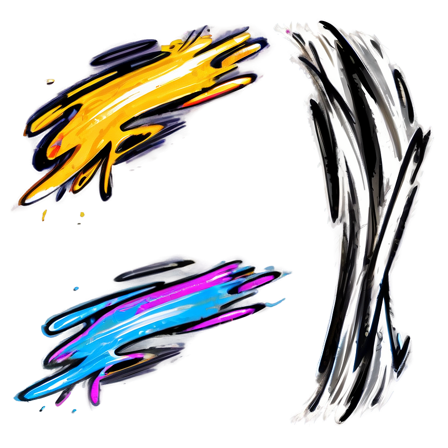 Abstract Scribble Brushes Png 06202024 PNG