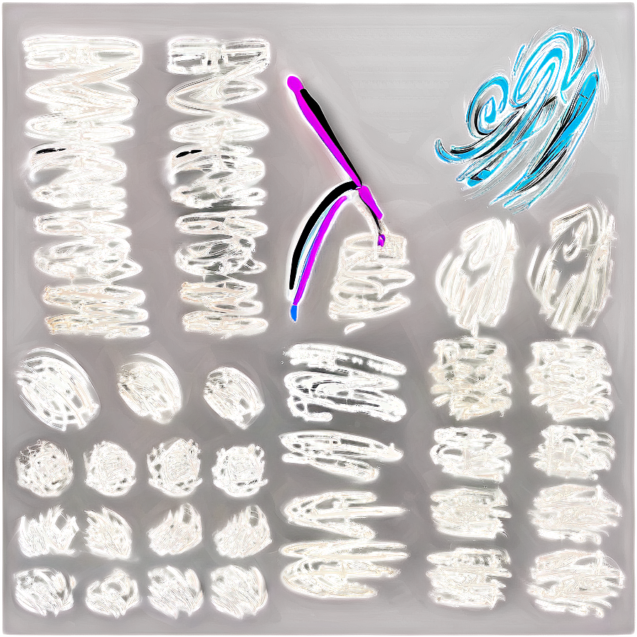 Abstract Scribble Brushes Png 69 PNG