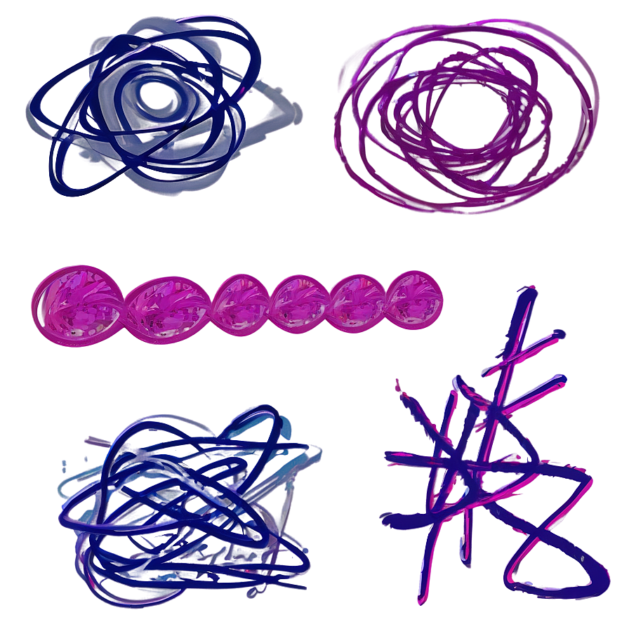 Abstract Scribbles Art Png Aev PNG