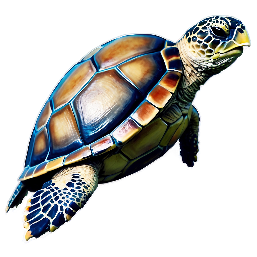 Abstract Sea Turtle Painting Png 70 PNG