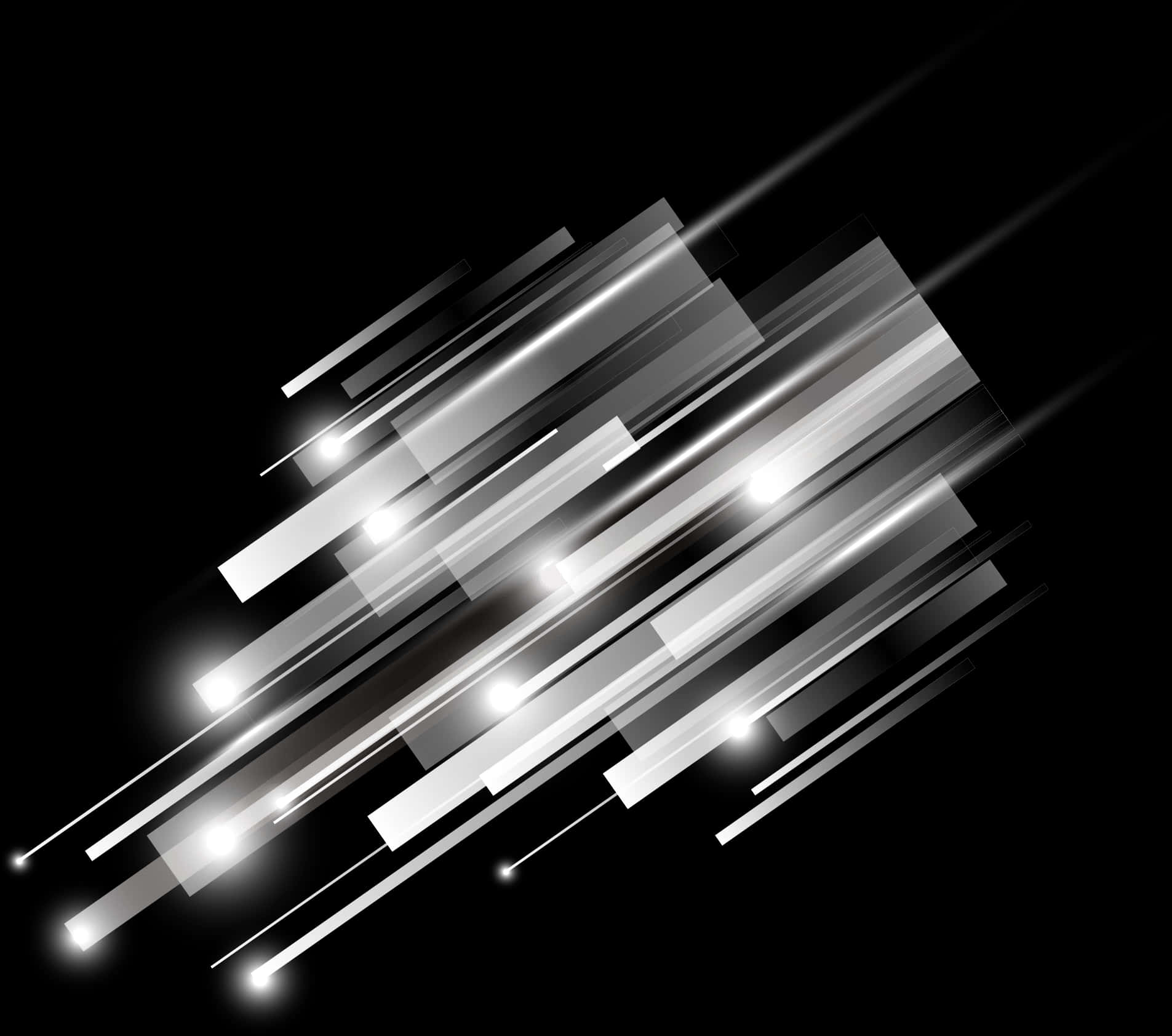 Abstract Shining Light Beams PNG