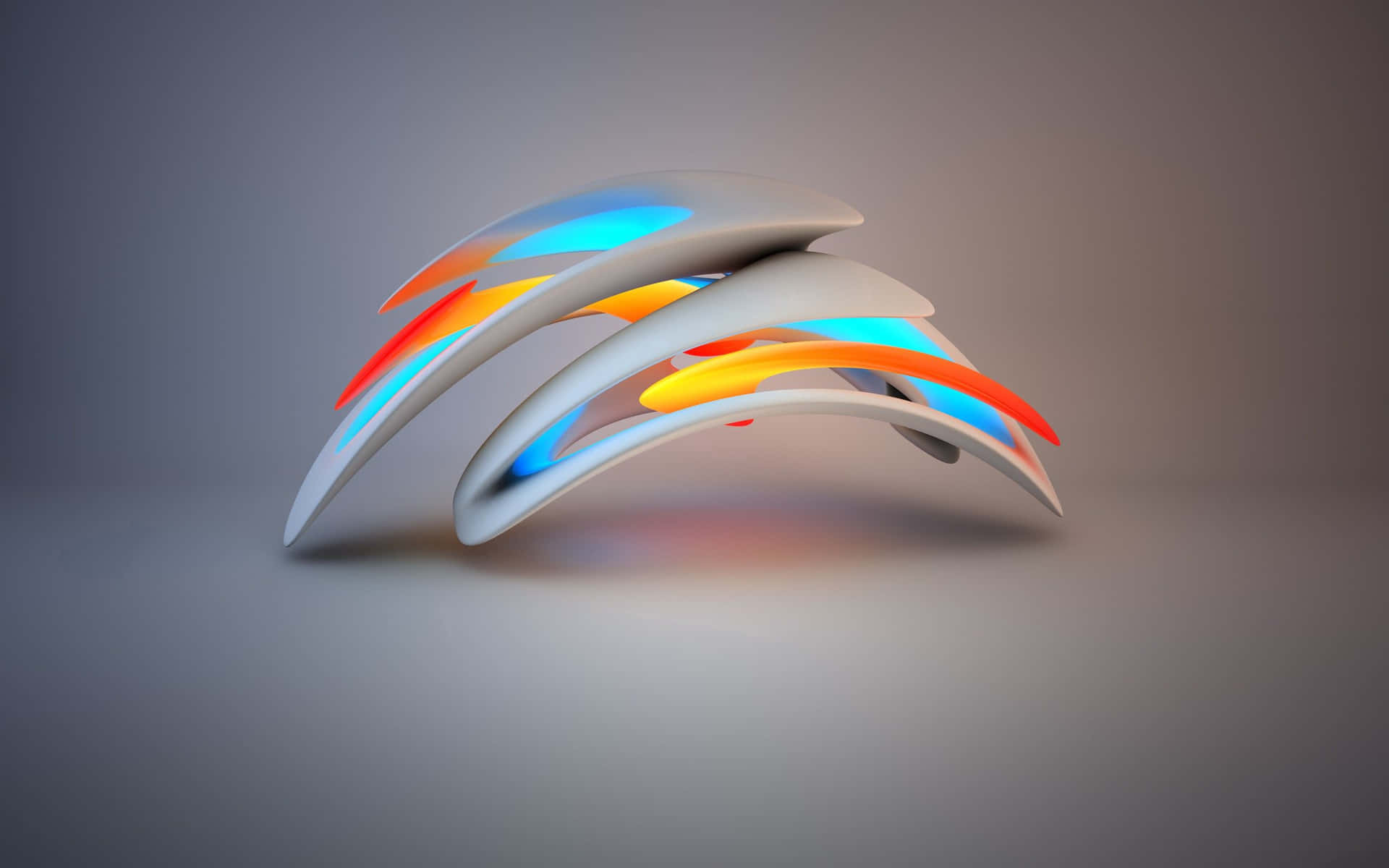 Abstract Shiny Curves Artwork PNG