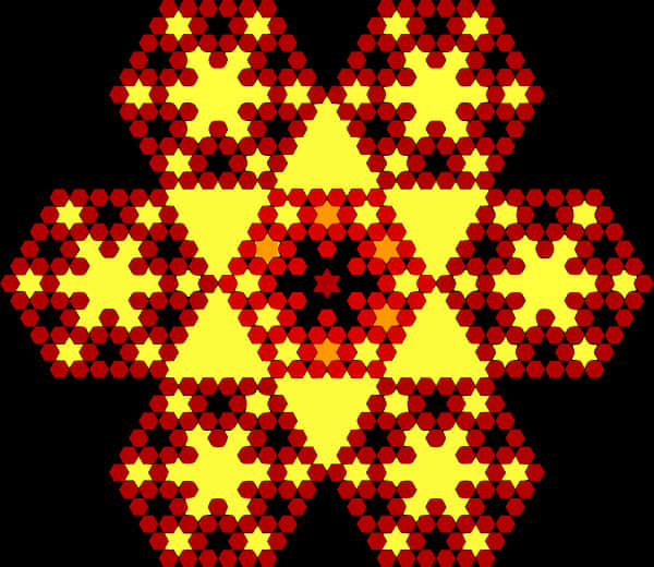 Abstract Sierpinski Triangle Pattern PNG
