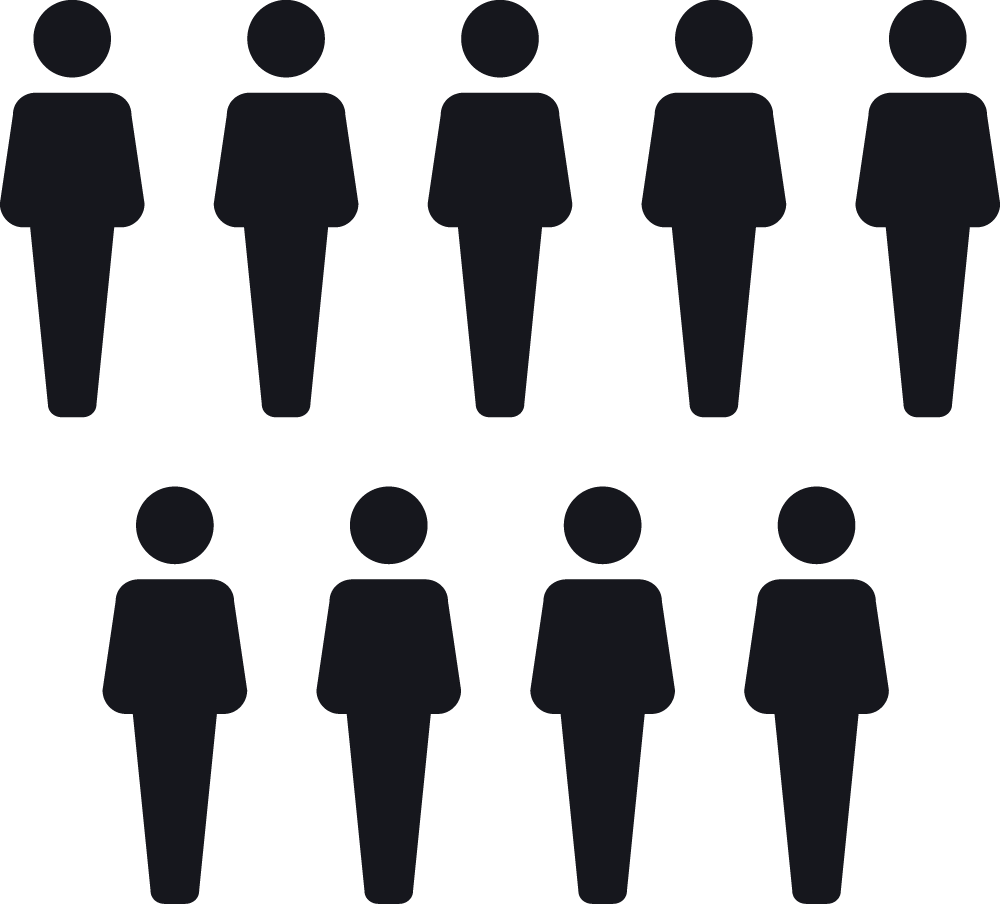 Abstract Silhouette Crowd PNG