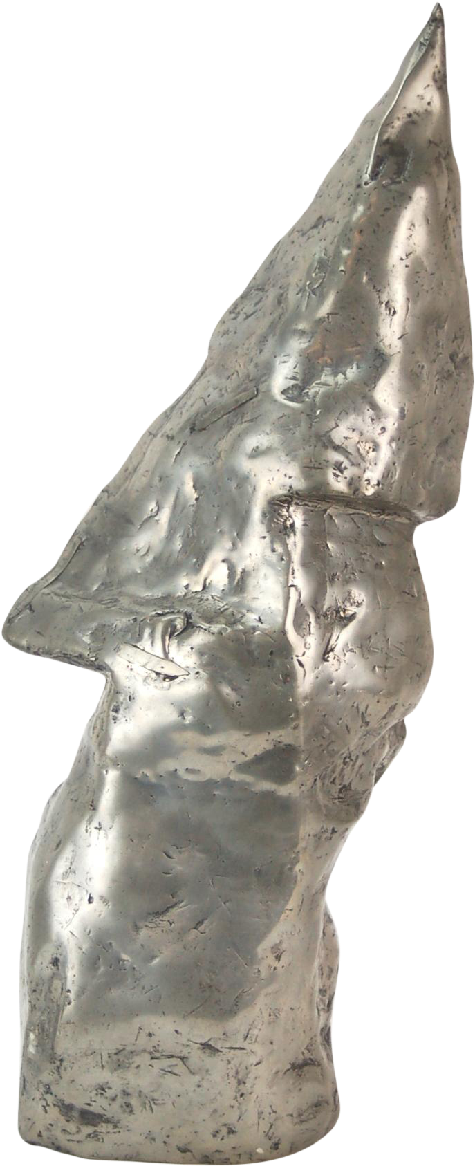Abstract Silver Sculpture PNG
