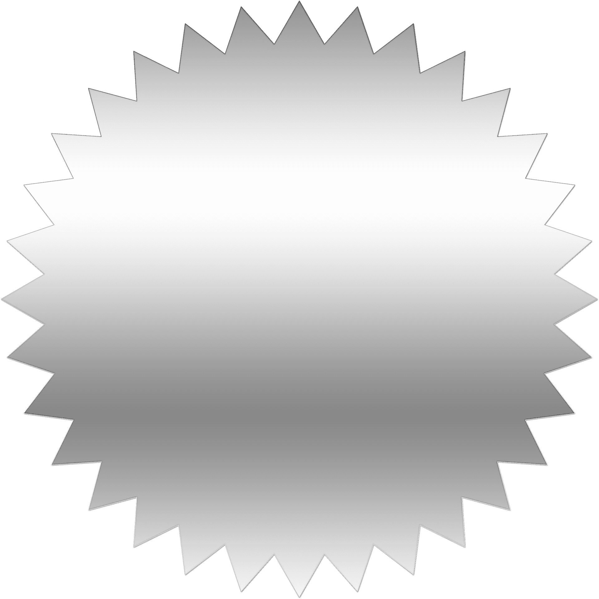 Abstract Silver Starburst Background PNG