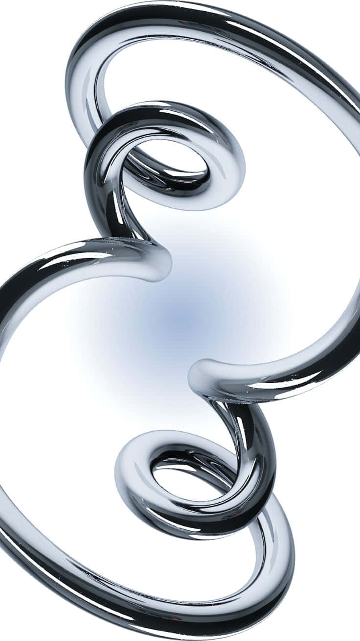 Abstract Silver Swirls Wallpaper