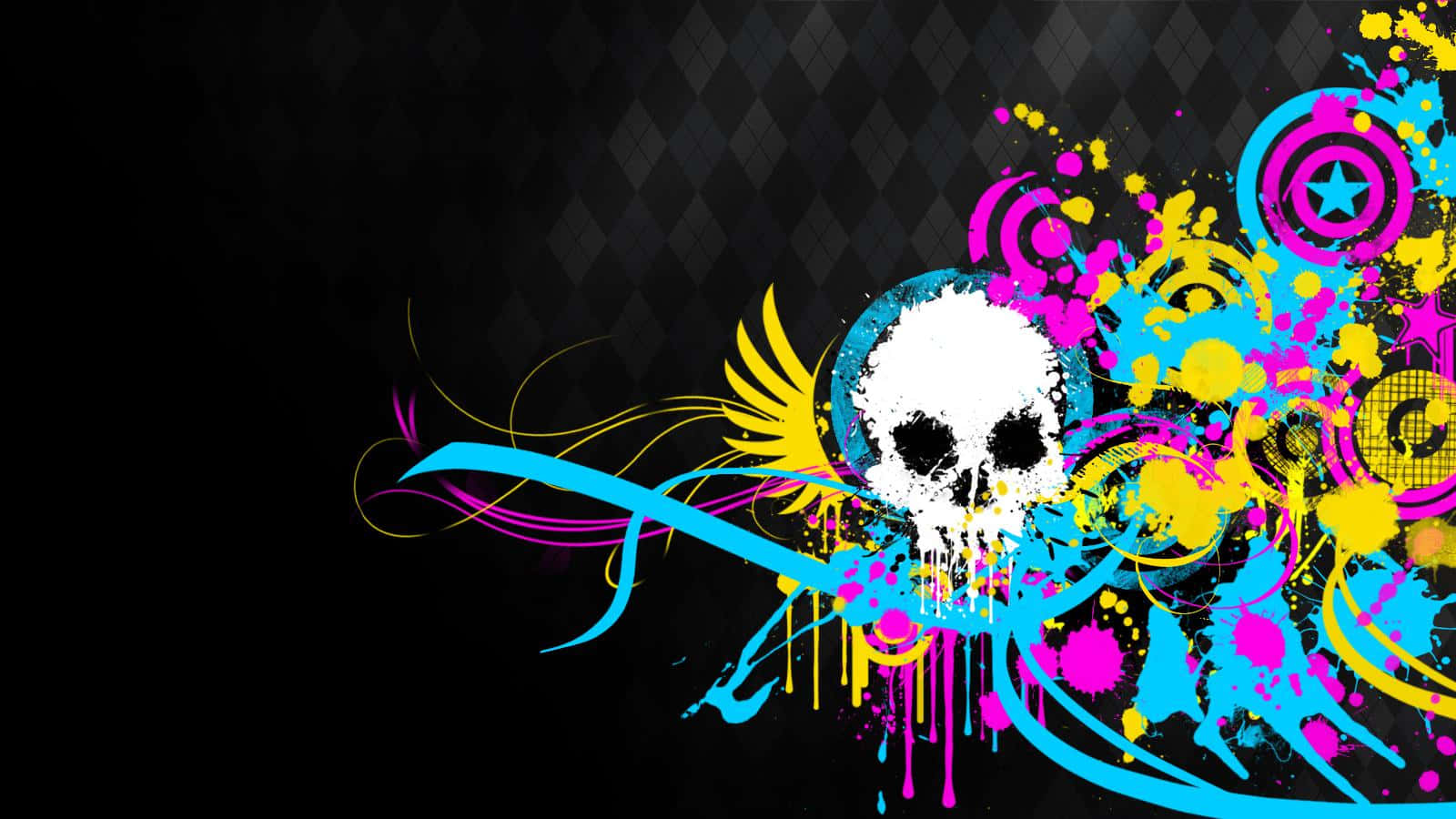 Download Abstract Skull Artwork Wallpaper | Wallpapers.com