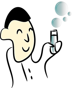 Abstract Smiley Faceand Bubbleson Black Background PNG