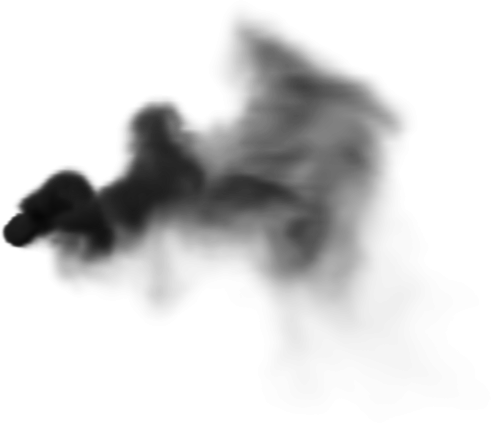 Abstract Smoke Plume Graphic PNG